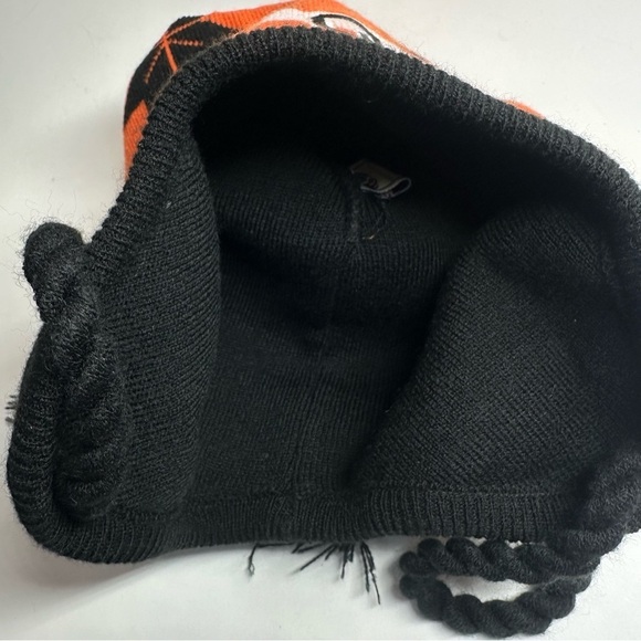 Oregon State Beavers OSU Beanie KNIT HAT CAP Fair Isle Unisex Ear Flaps Pom Pom - Picture 4 of 6